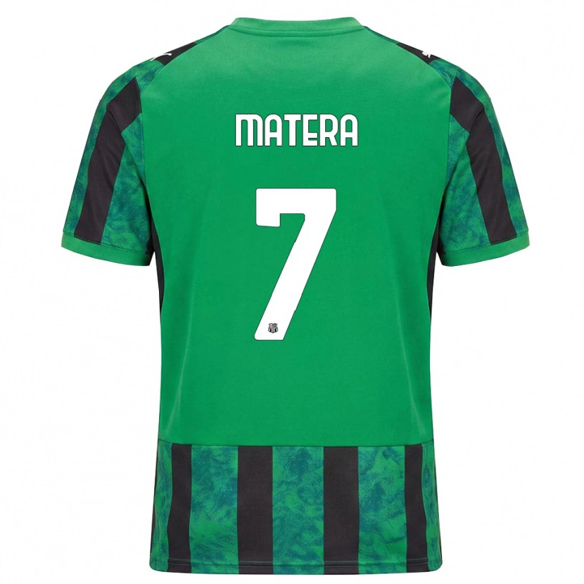 Danxen Herren Lorenzo Matera #7 Grün Schwarz Weiß Heimtrikot Trikot 2026/27 T-Shirt