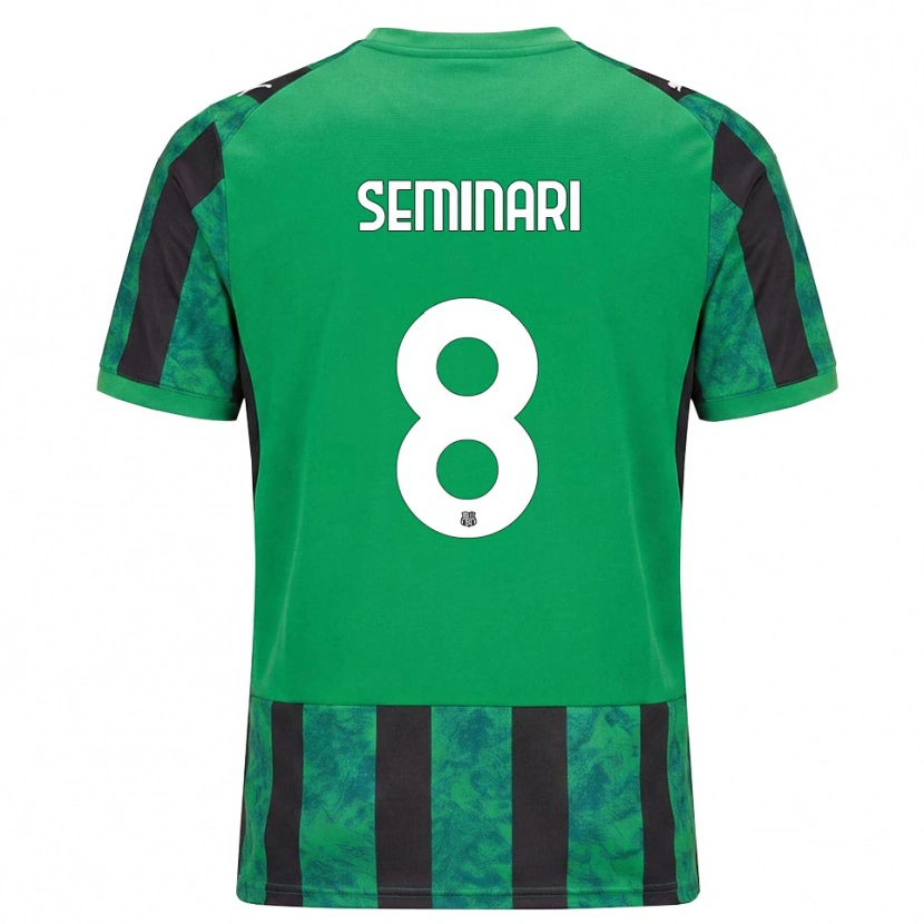 Danxen Herren Giacomo Seminari #8 Grün Schwarz Weiß Heimtrikot Trikot 2026/27 T-Shirt