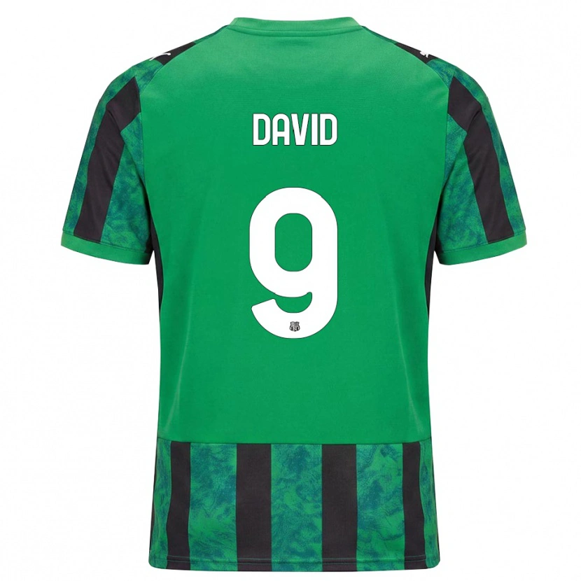 Danxen Herren Mario David #9 Grün Schwarz Weiß Heimtrikot Trikot 2026/27 T-Shirt