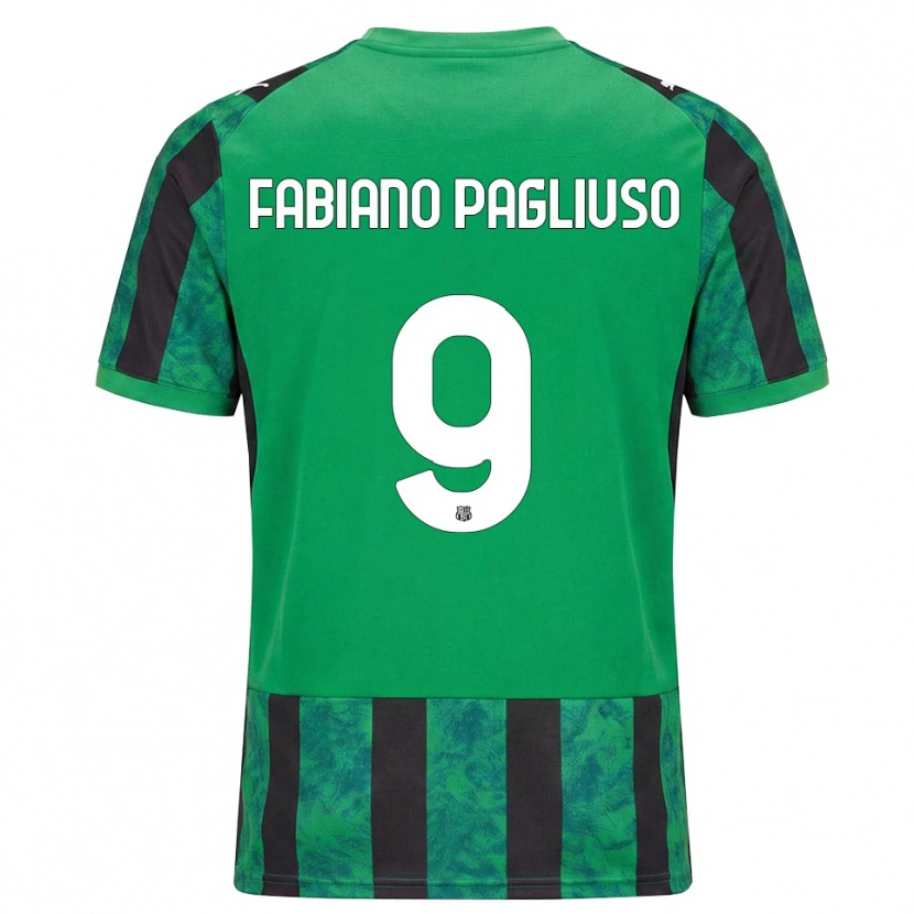 Danxen Herren Paolo Fabiano Pagliuso #9 Grün Schwarz Weiß Heimtrikot Trikot 2026/27 T-Shirt