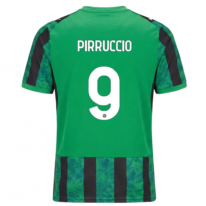 Danxen Herren Federico Pirruccio #9 Grün Schwarz Weiß Heimtrikot Trikot 2026/27 T-Shirt