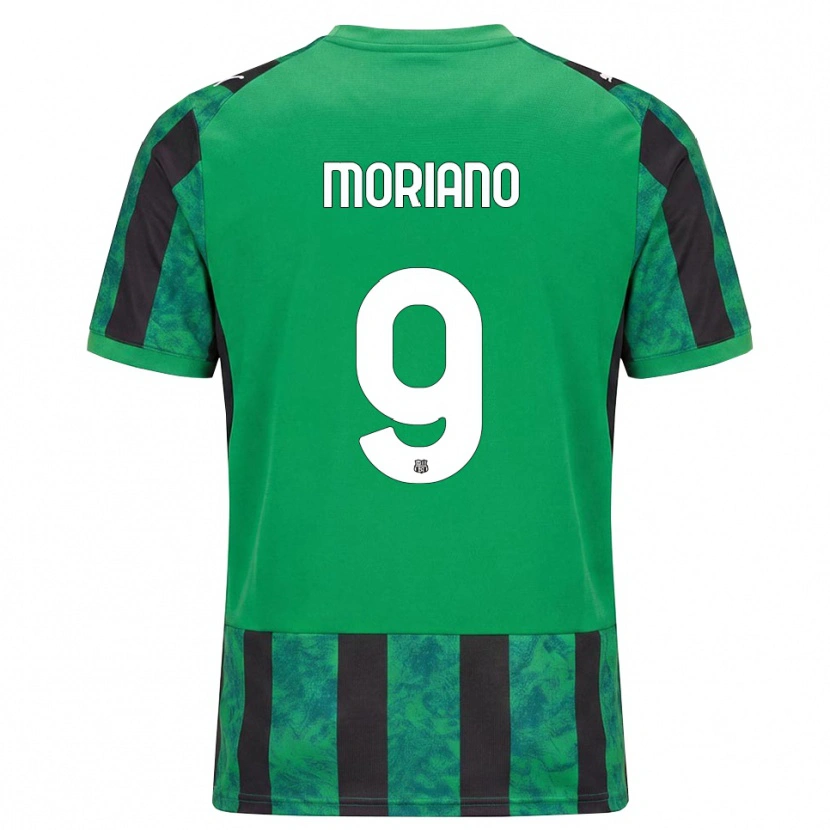 Danxen Herren Andrea Moriano #9 Grün Schwarz Weiß Heimtrikot Trikot 2026/27 T-Shirt