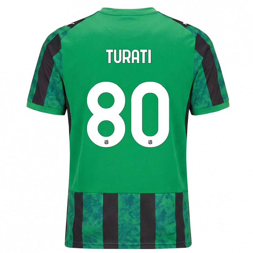 Danxen Herren Stefano Turati #80 Grün Schwarz Weiß Heimtrikot Trikot 2026/27 T-Shirt
