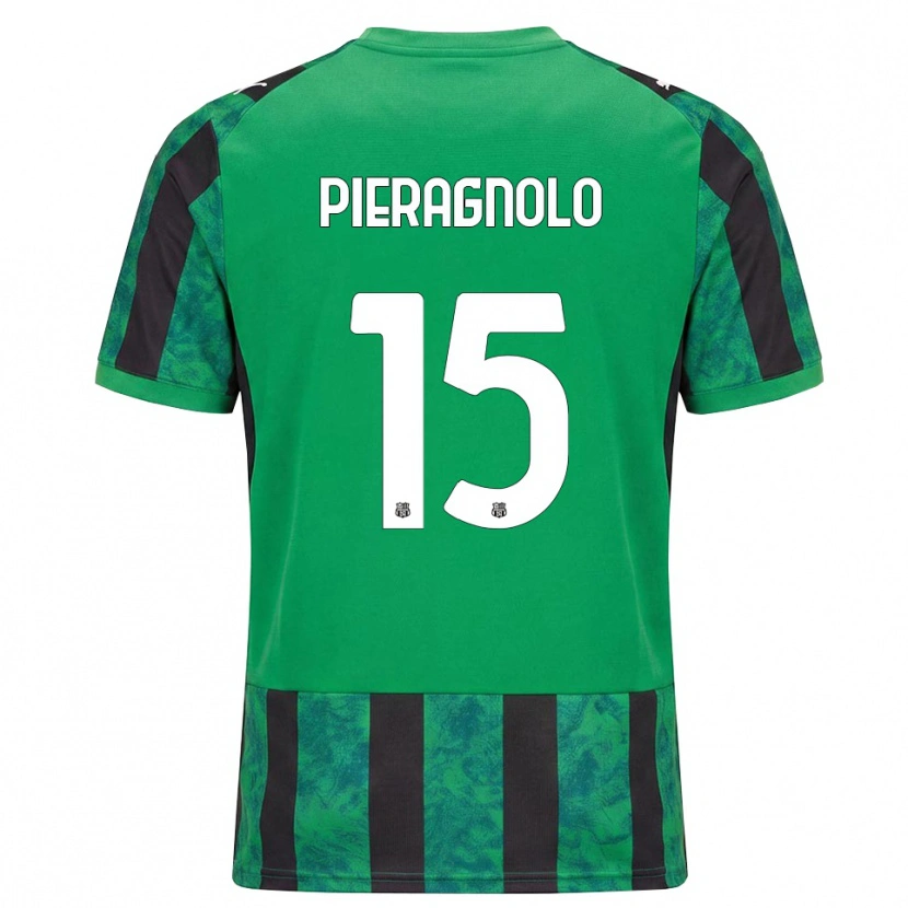 Danxen Herren Edoardo Pieragnolo #15 Grün Schwarz Weiß Heimtrikot Trikot 2026/27 T-Shirt