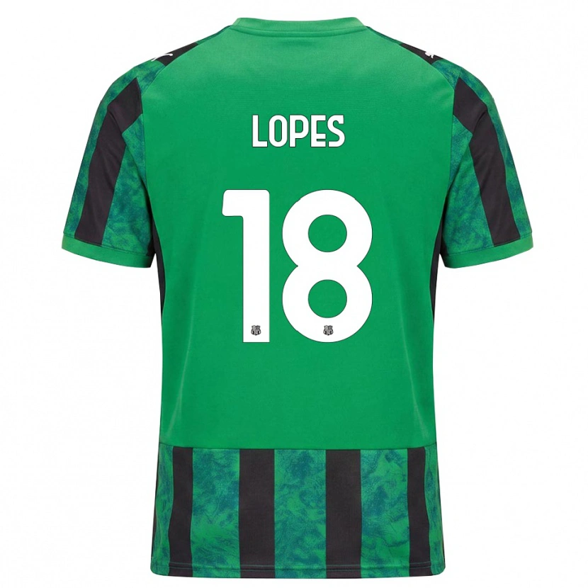 Danxen Herren Emerick Lopes #18 Grün Schwarz Weiß Heimtrikot Trikot 2026/27 T-Shirt