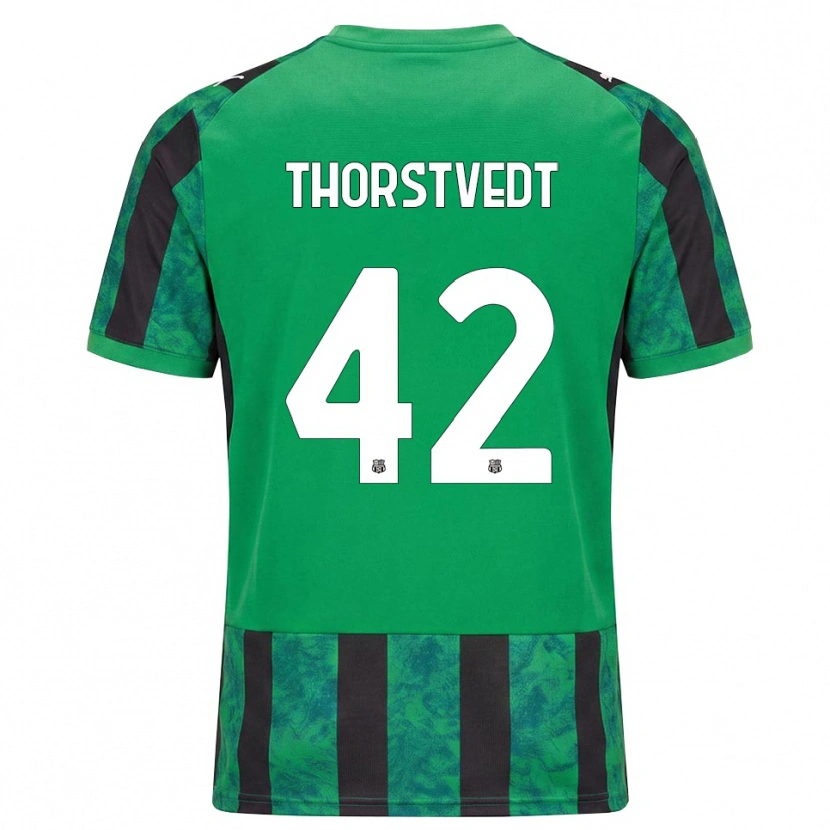 Danxen Herren Kristian Thorstvedt #42 Grün Schwarz Weiß Heimtrikot Trikot 2026/27 T-Shirt
