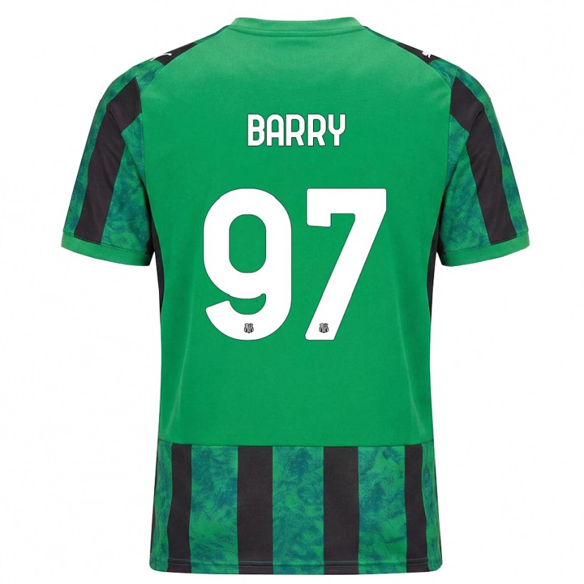 Danxen Herren Omar Barry #97 Grün Schwarz Weiß Heimtrikot Trikot 2026/27 T-Shirt
