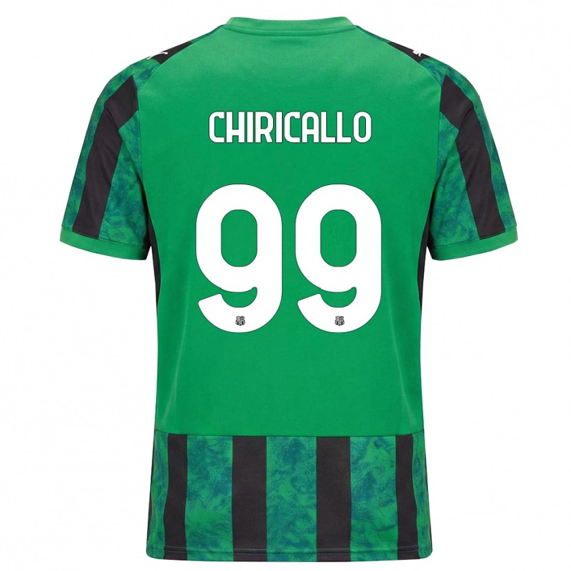 Danxen Herren Giovanni Chiricallo #99 Grün Schwarz Weiß Heimtrikot Trikot 2026/27 T-Shirt
