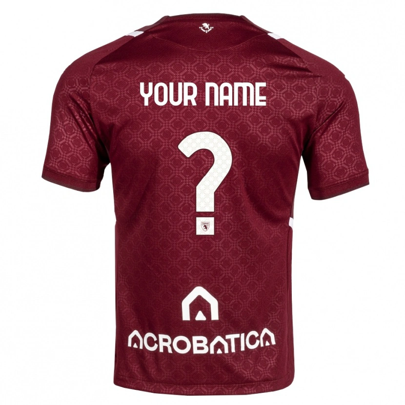 Danxen Herren Ihren Namen #0 Burgund Weiß Heimtrikot Trikot 2026/27 T-Shirt