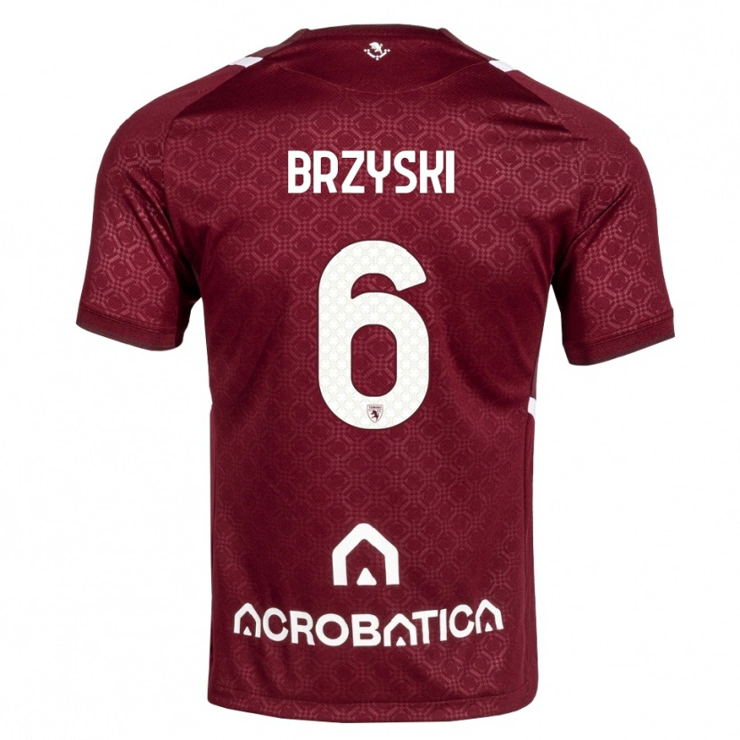 Danxen Herren Igor Brzyski #6 Burgund Weiß Heimtrikot Trikot 2026/27 T-Shirt
