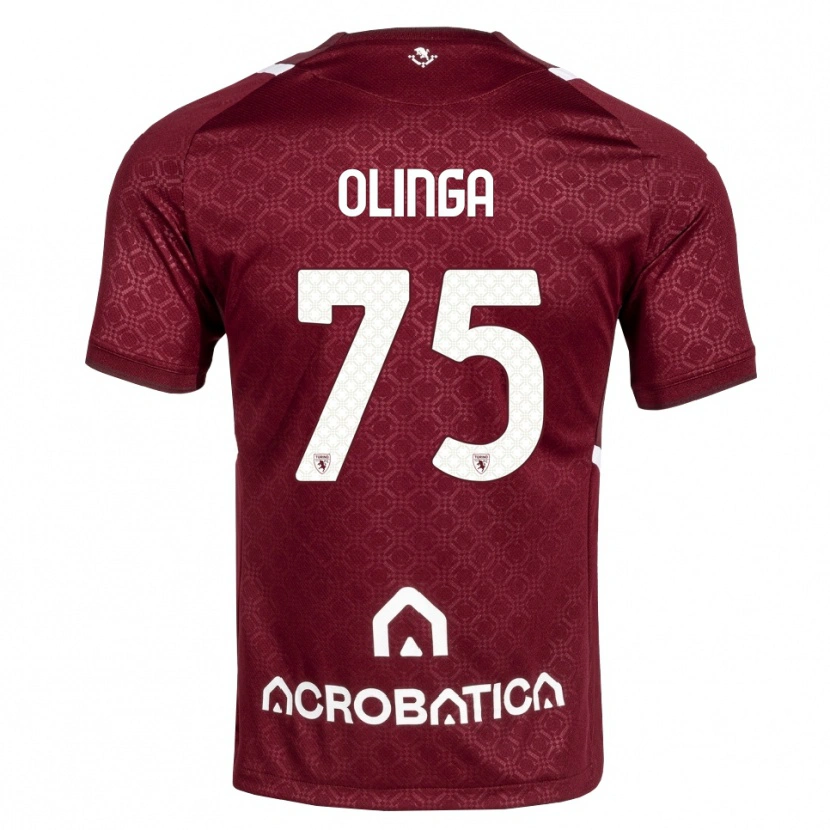 Danxen Herren Kenny Liema Olinga #75 Burgund Weiß Heimtrikot Trikot 2026/27 T-Shirt