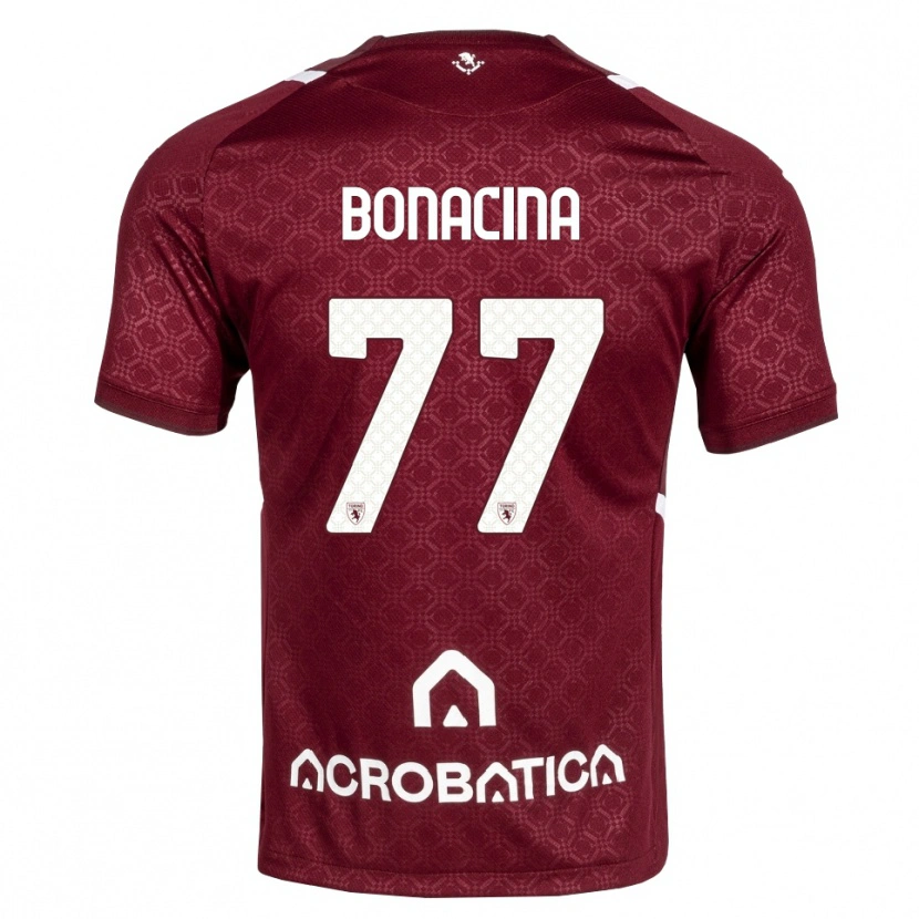 Danxen Herren David Bonacina #77 Burgund Weiß Heimtrikot Trikot 2026/27 T-Shirt