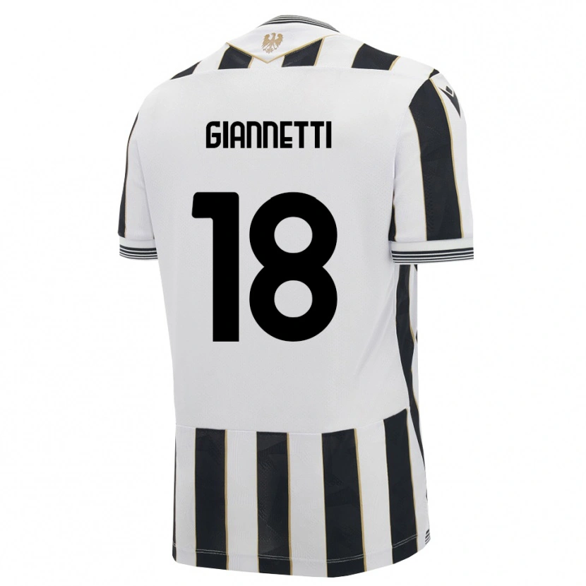 Danxen Herren Lautaro Giannetti #18 Schwarz Weiß Pink Heimtrikot Trikot 2026/27 T-Shirt