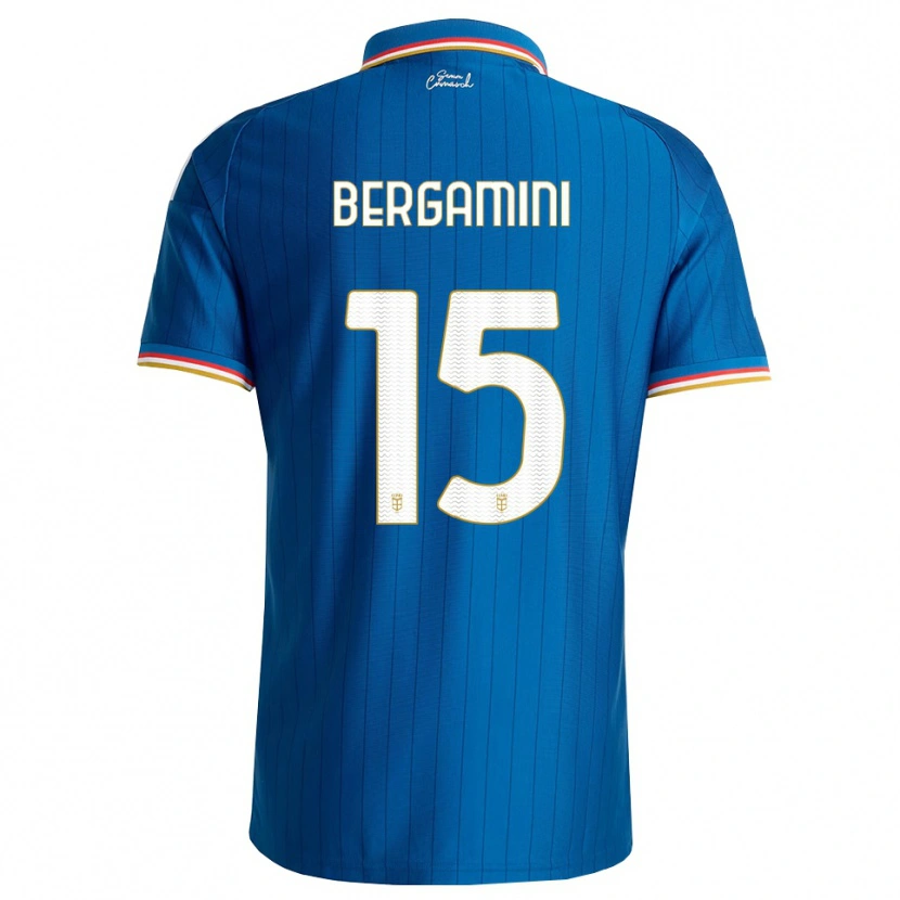Danxen Herren Mattia Bergamini #15 Blau Weiß Rot Heimtrikot Trikot 2026/27 T-Shirt