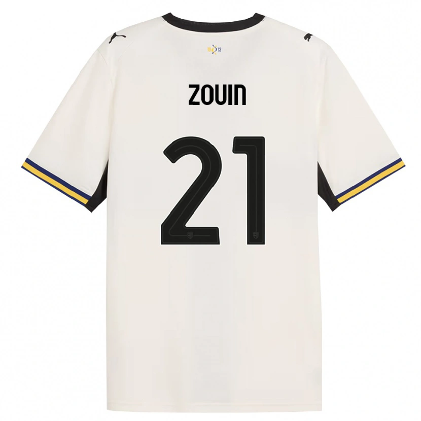 Danxen Herren Aymen Zouin #21 Creme Schwarz Gelb Heimtrikot Trikot 2026/27 T-Shirt