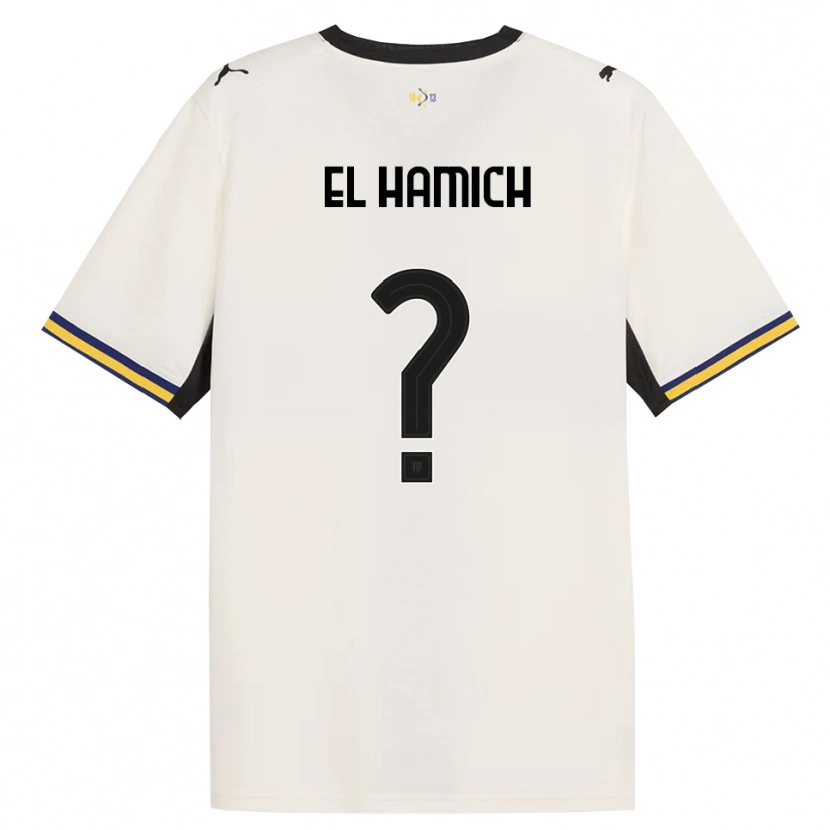 Danxen Herren Anas El Hamich #0 Creme Schwarz Gelb Heimtrikot Trikot 2026/27 T-Shirt