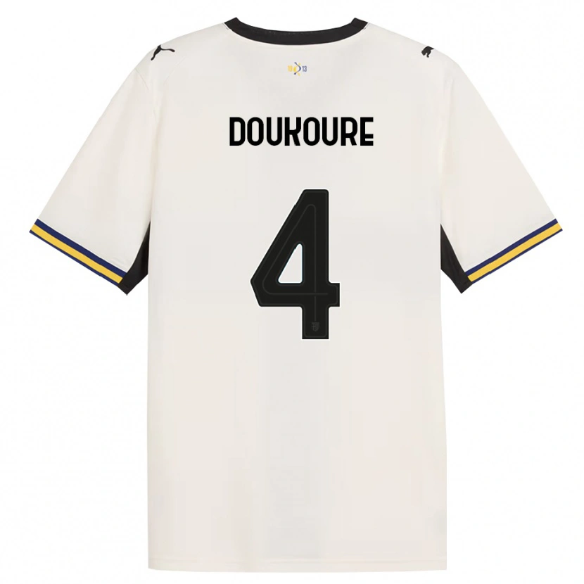 Danxen Herren Vamoussa Doukoure #4 Creme Schwarz Gelb Heimtrikot Trikot 2026/27 T-Shirt