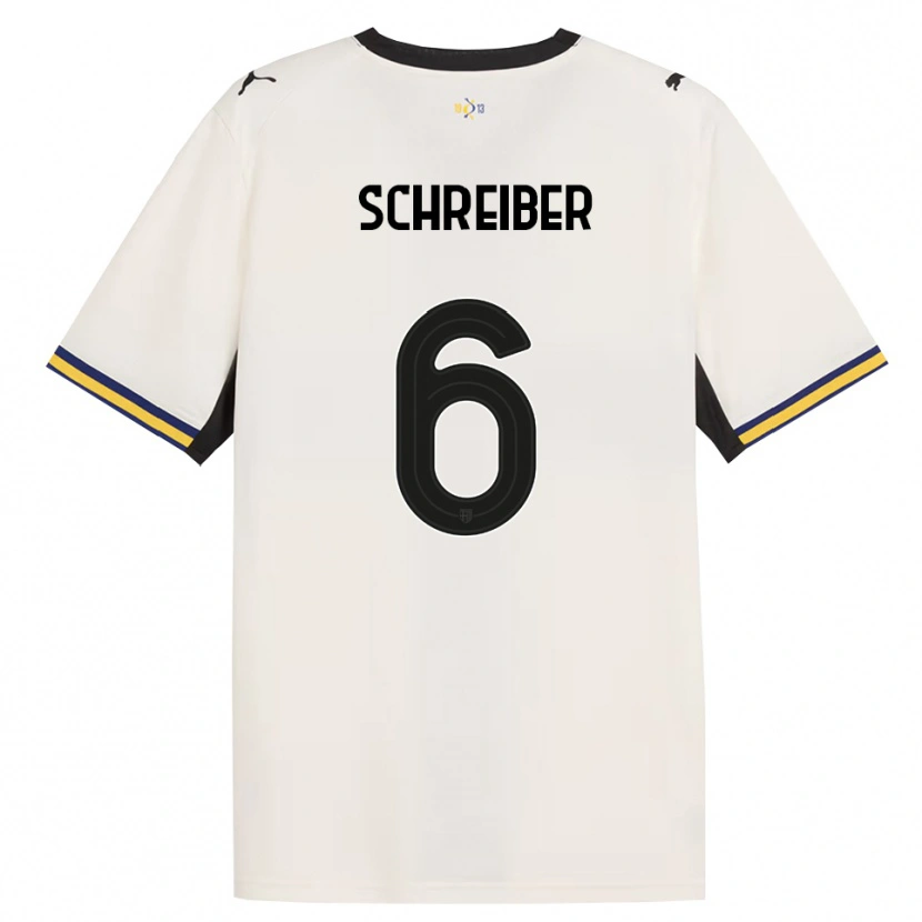 Danxen Herren Fabio Schreiber #6 Creme Schwarz Gelb Heimtrikot Trikot 2026/27 T-Shirt