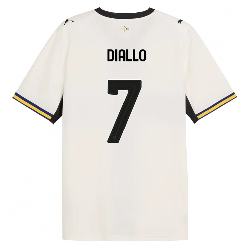 Danxen Herren Ousmane Diallo #7 Creme Schwarz Gelb Heimtrikot Trikot 2026/27 T-Shirt