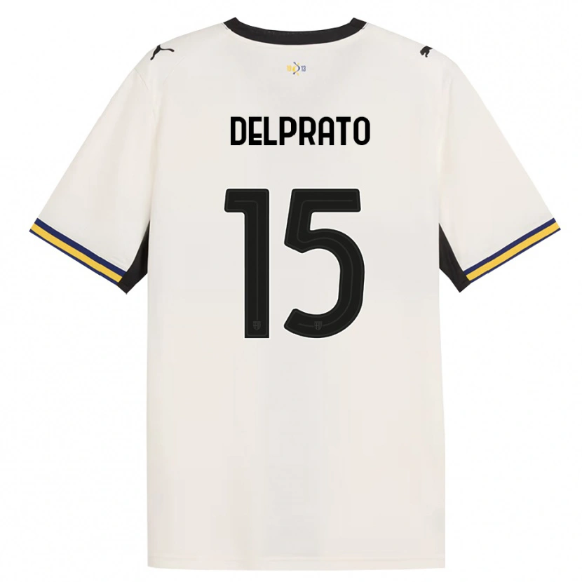 Danxen Herren Enrico Delprato #15 Creme Schwarz Gelb Heimtrikot Trikot 2026/27 T-Shirt