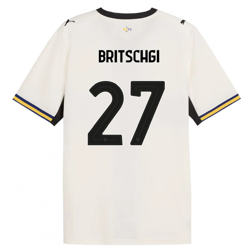 Danxen Herren Sascha Britschgi #27 Creme Schwarz Gelb Heimtrikot Trikot 2026/27 T-Shirt