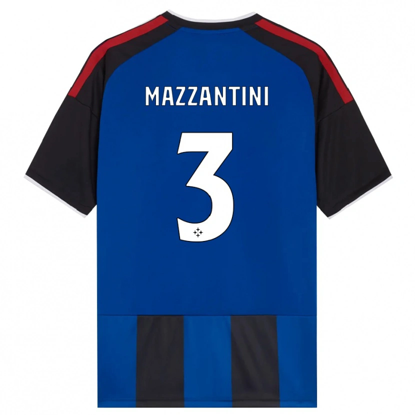 Danxen Herren Niccolò Mazzantini #3 Schwarz Rot Weiß Blau Heimtrikot Trikot 2026/27 T-Shirt