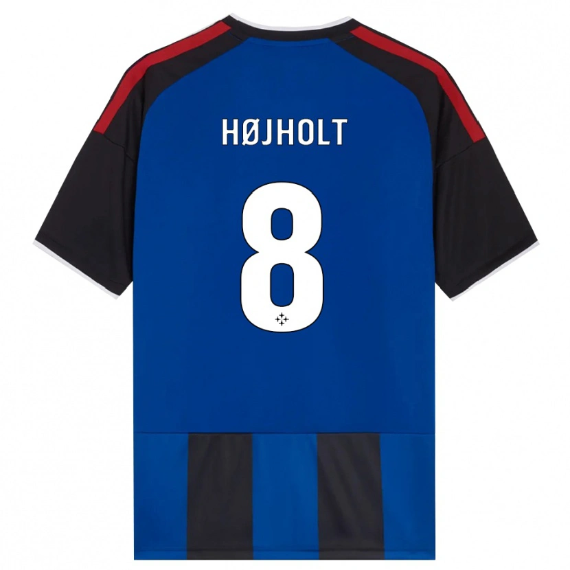 Danxen Herren Malthe Højholt #8 Schwarz Rot Weiß Blau Heimtrikot Trikot 2026/27 T-Shirt