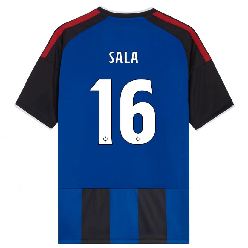 Danxen Herren Mattia Sala #16 Schwarz Rot Weiß Blau Heimtrikot Trikot 2026/27 T-Shirt