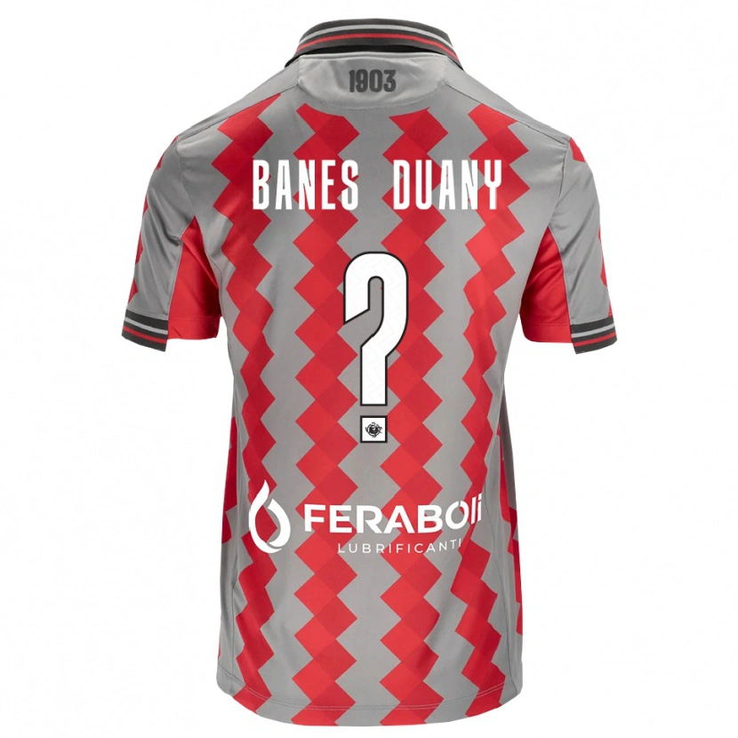 Danxen Herren Alessandro Banes Duany #0 Grau Rot Weiß Heimtrikot Trikot 2026/27 T-Shirt