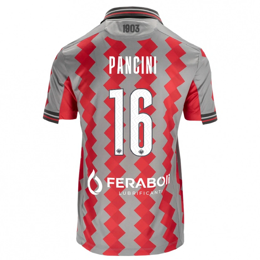 Danxen Herren Alex Pancini #16 Grau Rot Weiß Heimtrikot Trikot 2026/27 T-Shirt