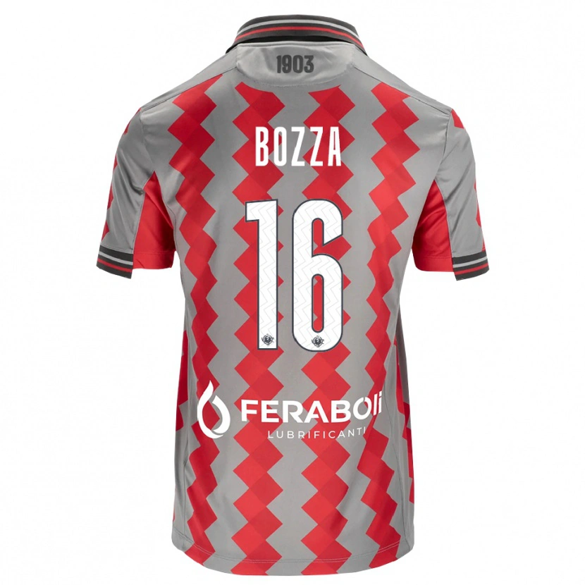 Danxen Herren Mattia Bozza #16 Grau Rot Weiß Heimtrikot Trikot 2026/27 T-Shirt