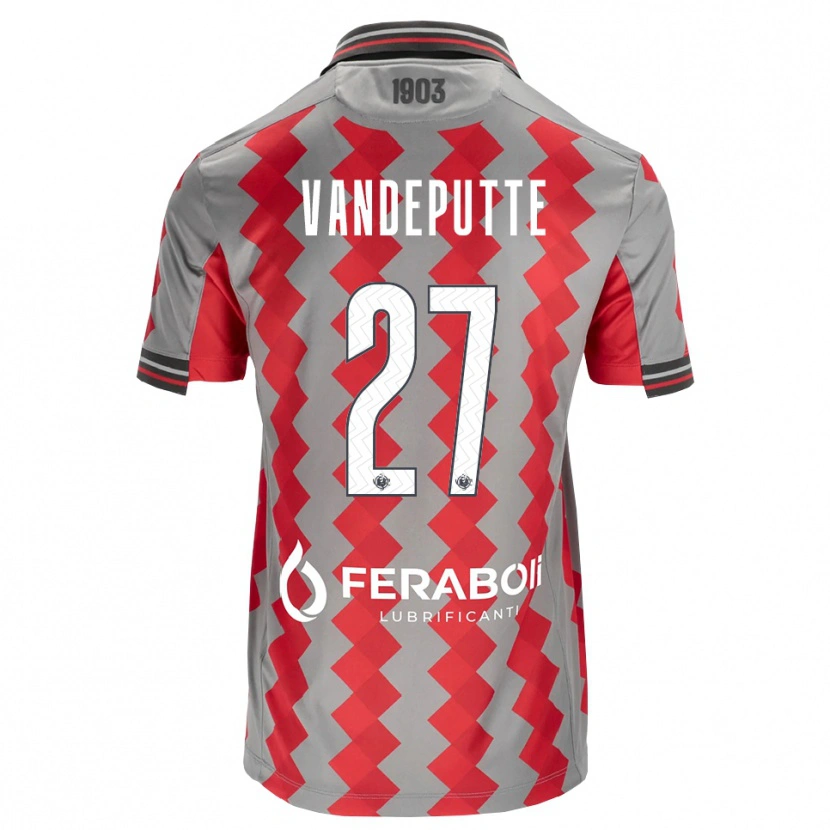 Danxen Herren Jari Vandeputte #27 Grau Rot Weiß Heimtrikot Trikot 2026/27 T-Shirt