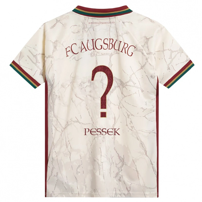 Danxen Herren Luca Pessek #0 Grün Reis Weiß Burgund Heimtrikot Trikot 2026/27 T-Shirt