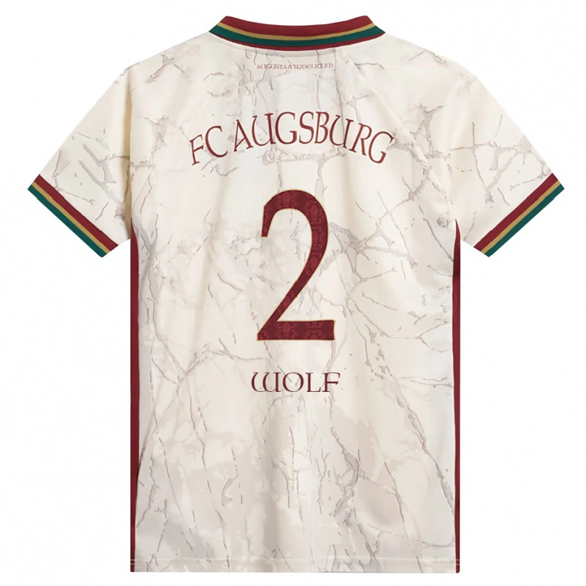 Danxen Herren Paul Wolf #2 Grün Reis Weiß Burgund Heimtrikot Trikot 2026/27 T-Shirt
