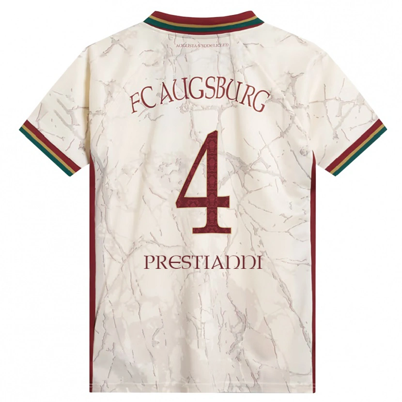 Danxen Herren Luis Prestianni #4 Grün Reis Weiß Burgund Heimtrikot Trikot 2026/27 T-Shirt