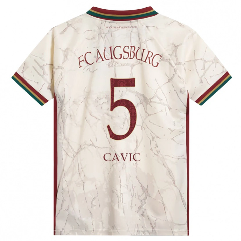Danxen Herren Andrej Cavic #5 Grün Reis Weiß Burgund Heimtrikot Trikot 2026/27 T-Shirt