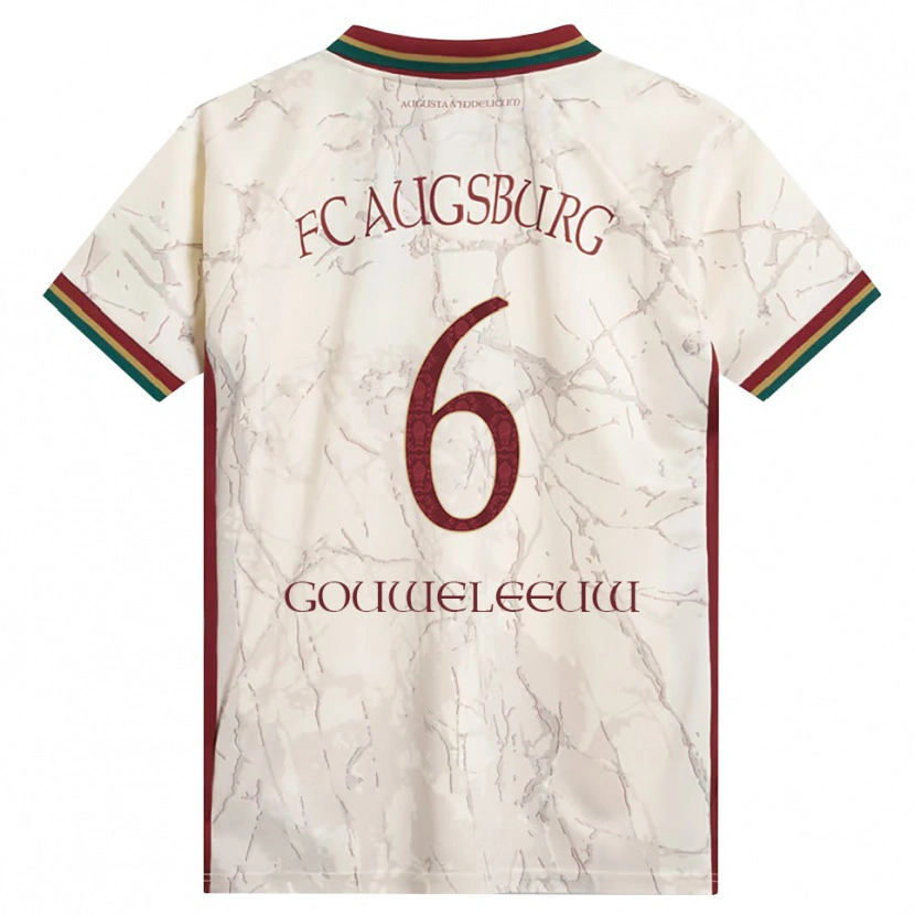 Danxen Herren Jeffrey Gouweleeuw #6 Grün Reis Weiß Burgund Heimtrikot Trikot 2026/27 T-Shirt