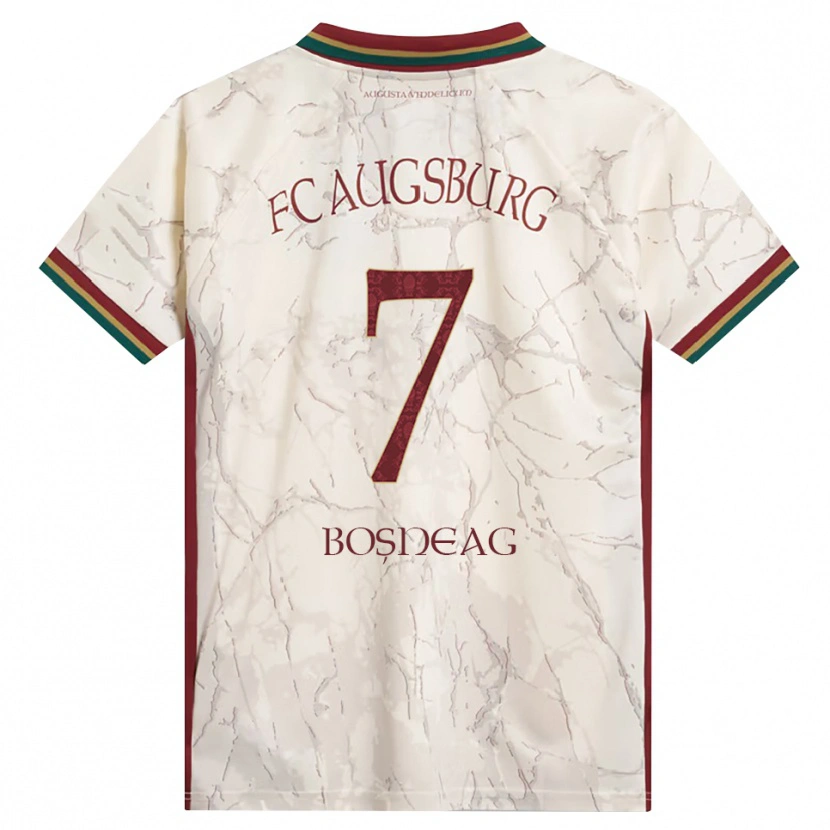 Danxen Herren Ioan Boșneag #7 Grün Reis Weiß Burgund Heimtrikot Trikot 2026/27 T-Shirt