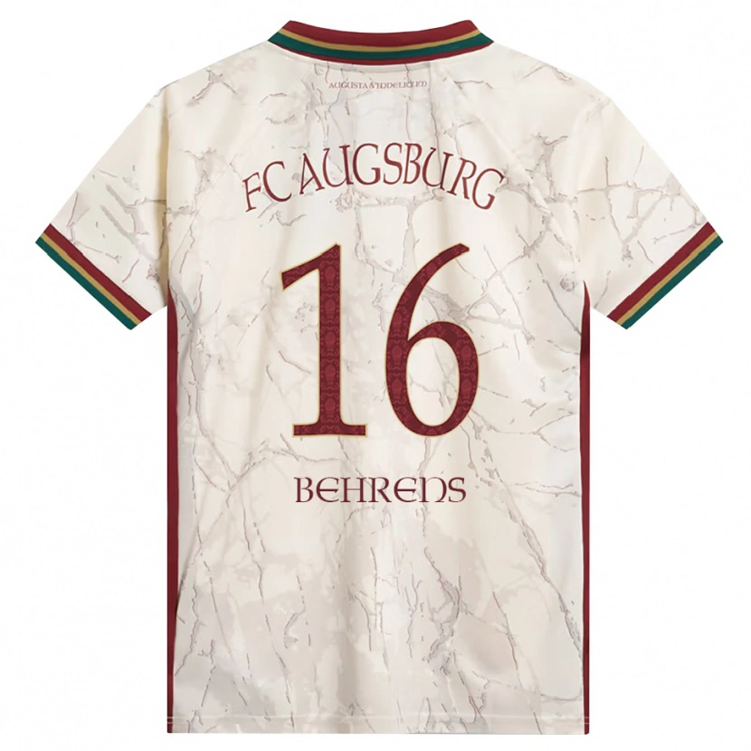 Danxen Herren Hennes Behrens #16 Grün Reis Weiß Burgund Heimtrikot Trikot 2026/27 T-Shirt