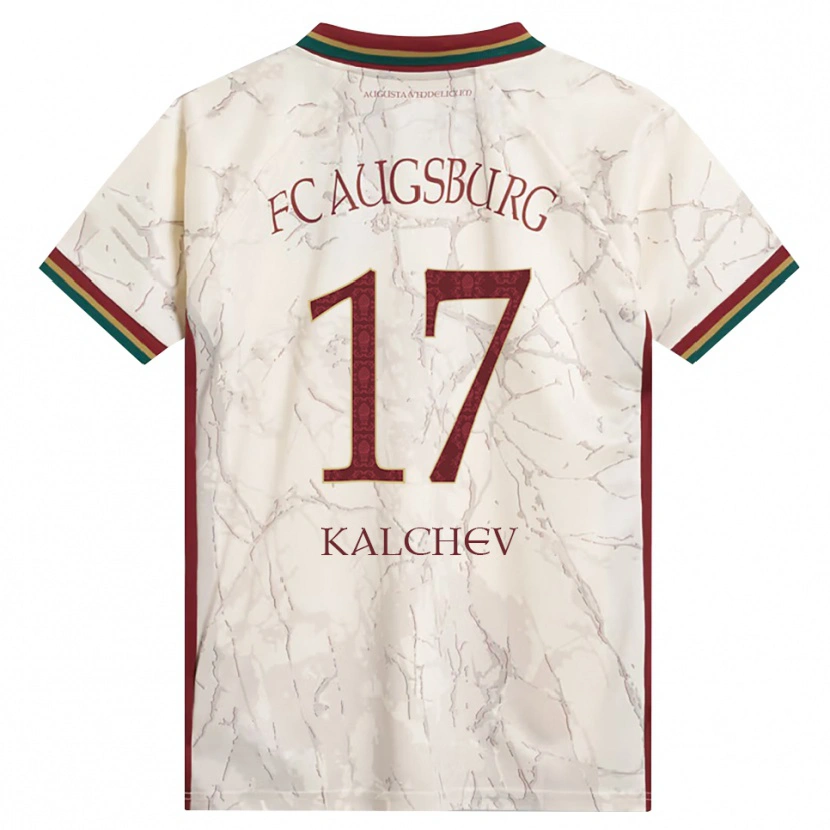 Danxen Herren Nikola Kalchev #17 Grün Reis Weiß Burgund Heimtrikot Trikot 2026/27 T-Shirt