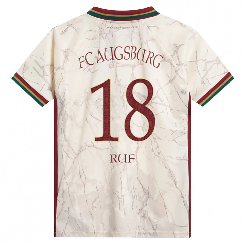 Danxen Herren Jonas Ruf #18 Grün Reis Weiß Burgund Heimtrikot Trikot 2026/27 T-Shirt