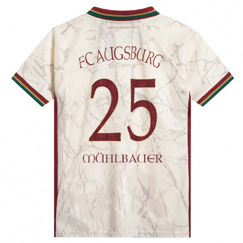 Danxen Herren Simon Mühlbauer #25 Grün Reis Weiß Burgund Heimtrikot Trikot 2026/27 T-Shirt