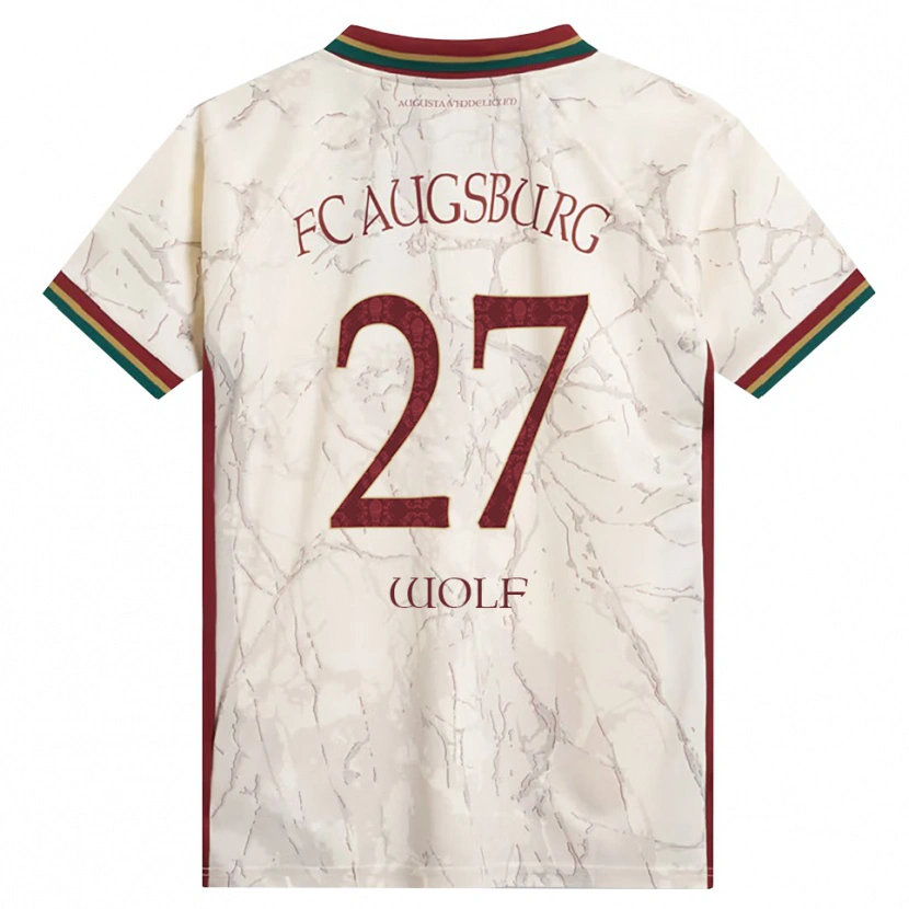 Danxen Herren Marius Wolf #27 Grün Reis Weiß Burgund Heimtrikot Trikot 2026/27 T-Shirt