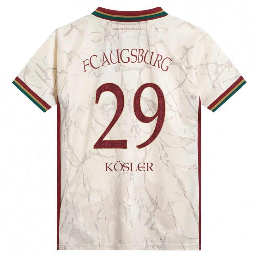 Danxen Herren Maximilian Kösler #29 Grün Reis Weiß Burgund Heimtrikot Trikot 2026/27 T-Shirt