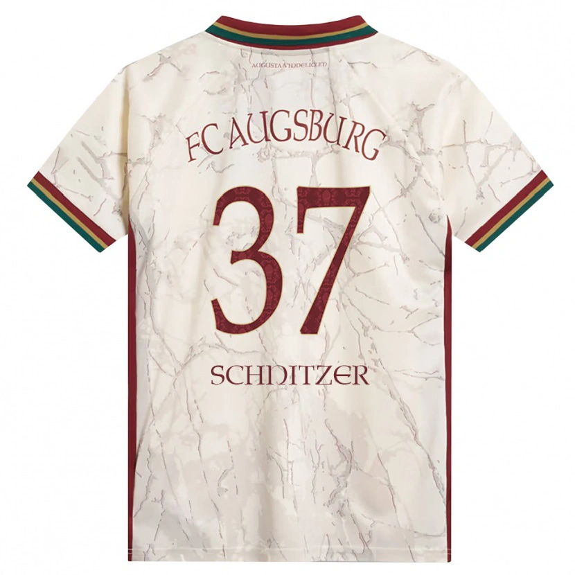 Danxen Herren Tim Schnitzer #37 Grün Reis Weiß Burgund Heimtrikot Trikot 2026/27 T-Shirt