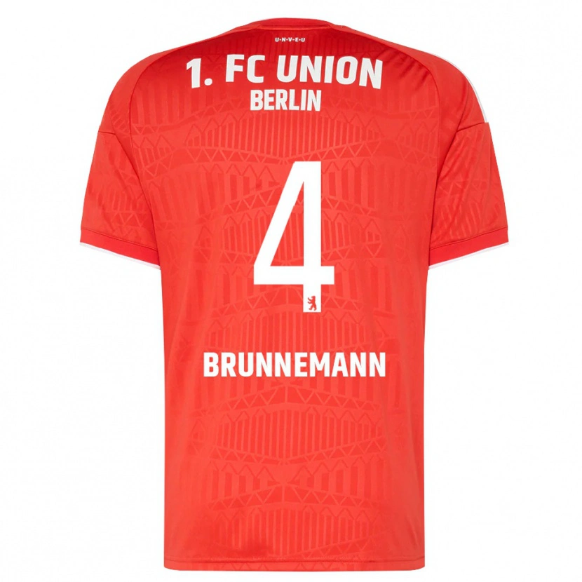 Danxen Herren Laurenz Brunnemann #4 Rot Weiß Heimtrikot Trikot 2026/27 T-Shirt