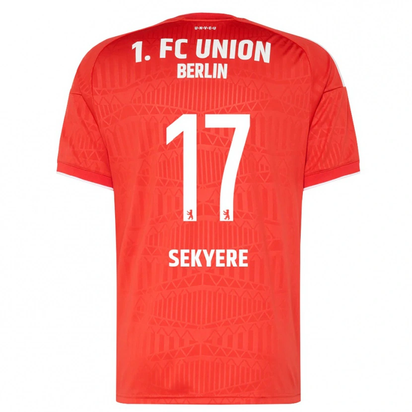 Danxen Herren Anderson Sekyere #17 Rot Weiß Heimtrikot Trikot 2026/27 T-Shirt