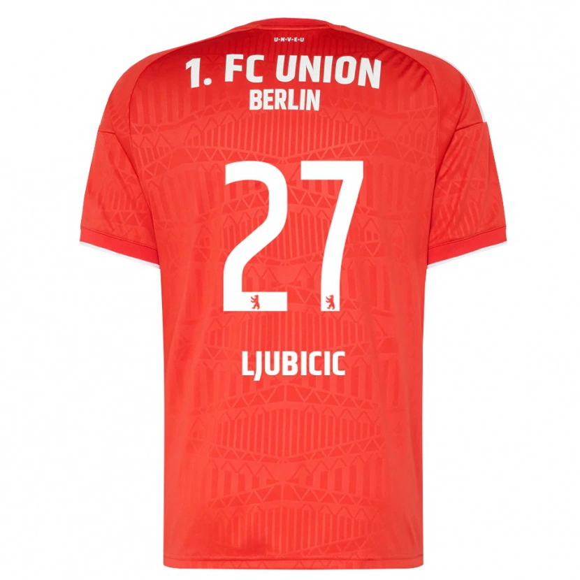 Danxen Herren Marin Ljubicic #27 Rot Weiß Heimtrikot Trikot 2026/27 T-Shirt