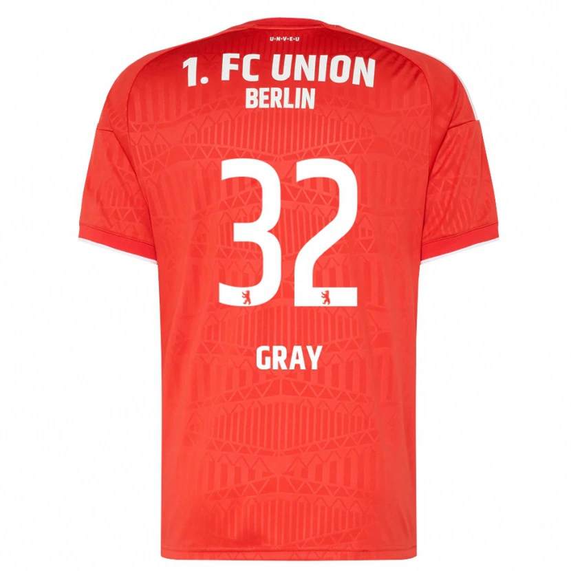 Danxen Herren Mekhi Gray #32 Rot Weiß Heimtrikot Trikot 2026/27 T-Shirt