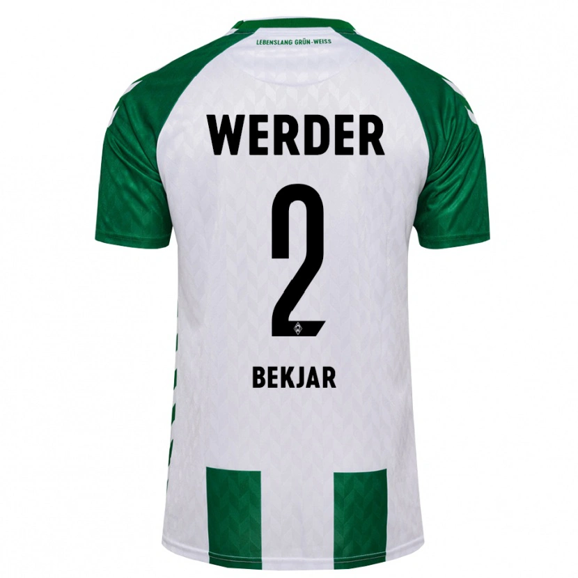 Danxen Herren Karim Bekjar #2 Grün Weiß Heimtrikot Trikot 2026/27 T-Shirt